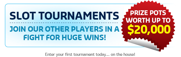 Slot Tournaments - Join our other players in a fight for huge wins where prize pots are worth up to 20K